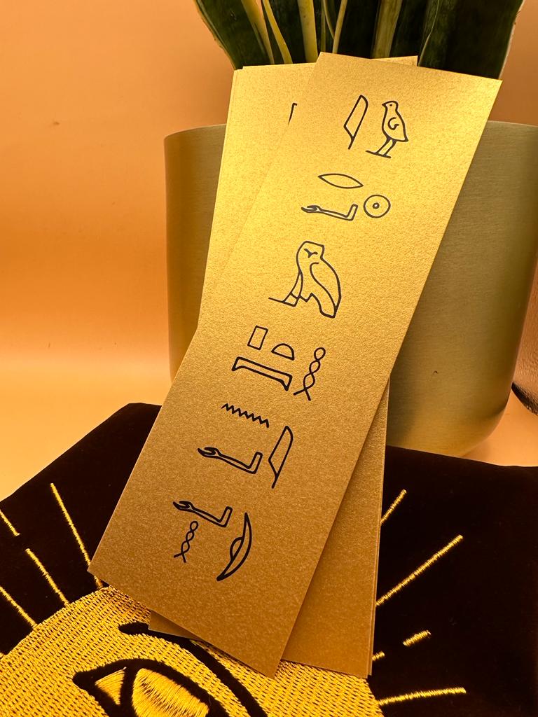 Bundle Scarab: Deck & Guidebook DELUXE & Bookmark - WISDOM OF ANCIENT EGYPT ORACLE - Hidden-Realm Shop